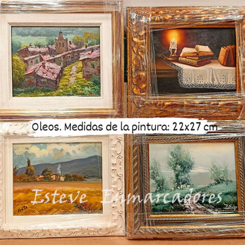 Outlet Oleos 22x27 enmarcados - Esteve Enmarcadores