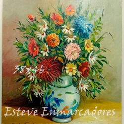 OUTLET óleo 38x46 Rovira Salip Flores I - Esteve Enmarcadores